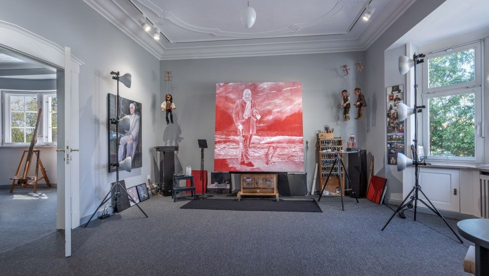 View into the studio of Atelier-Galerie Jürgens in Wismar, © Manfred W. Jürgens