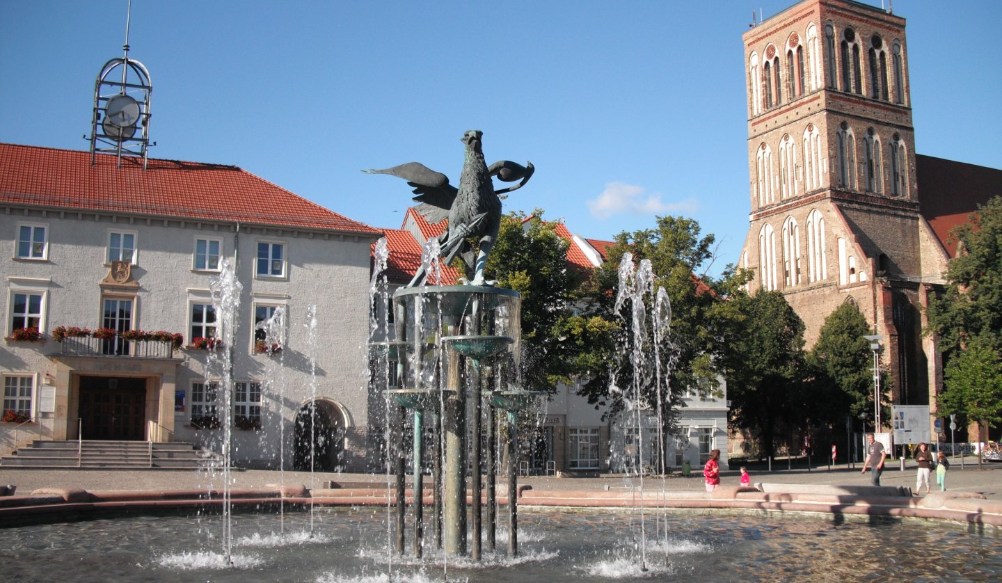 Marketplace in Anklam, © Tourismusverband Vorpommern e.V.