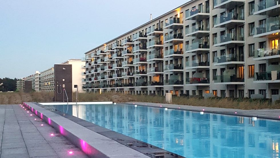 A pool in the middle of the dunes at Prora Solitaire, © NOVASOL