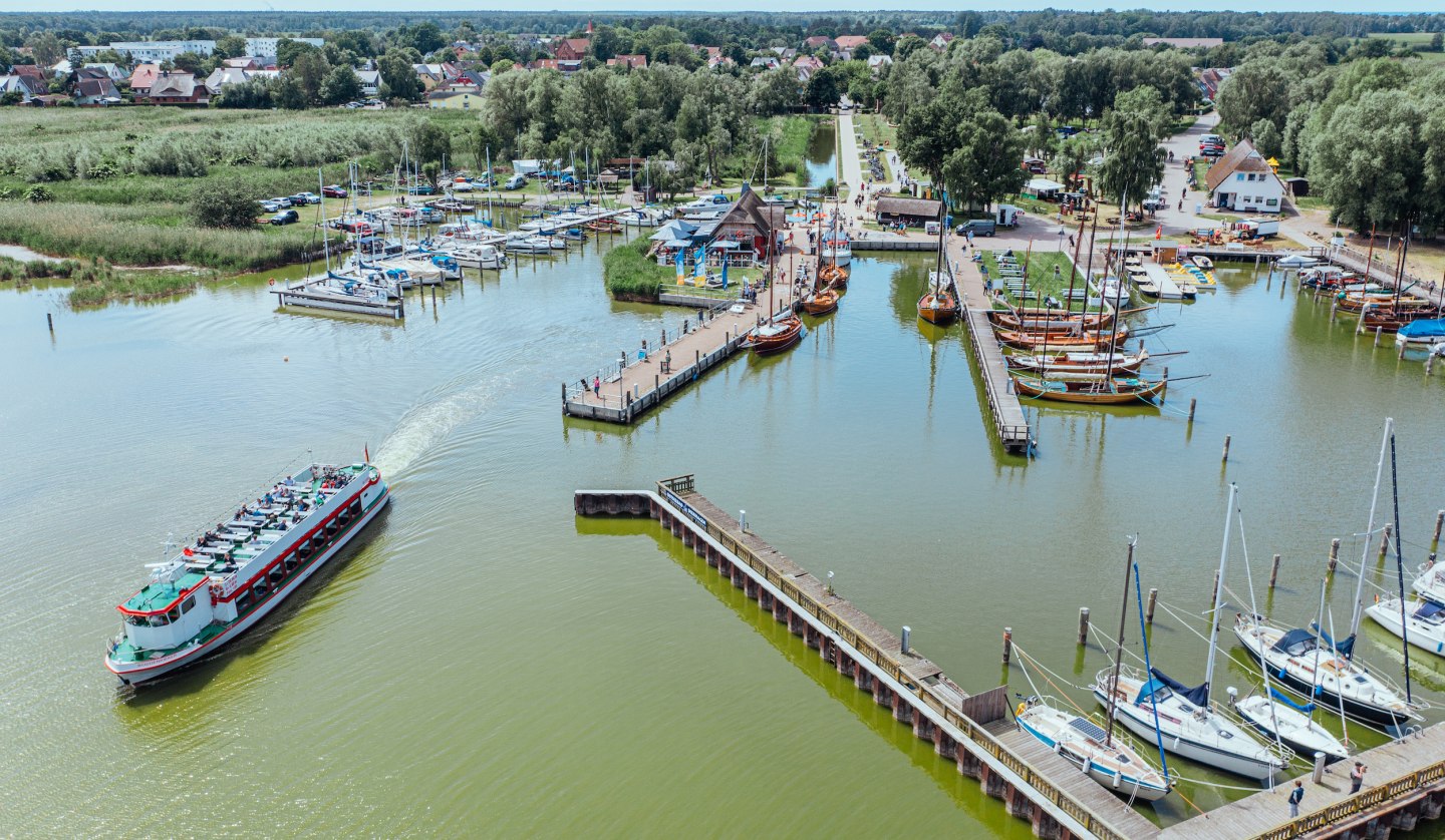 Aerial view of the harbor in the Baltic resort Dierhagen_1, © TMV/Gänsicke