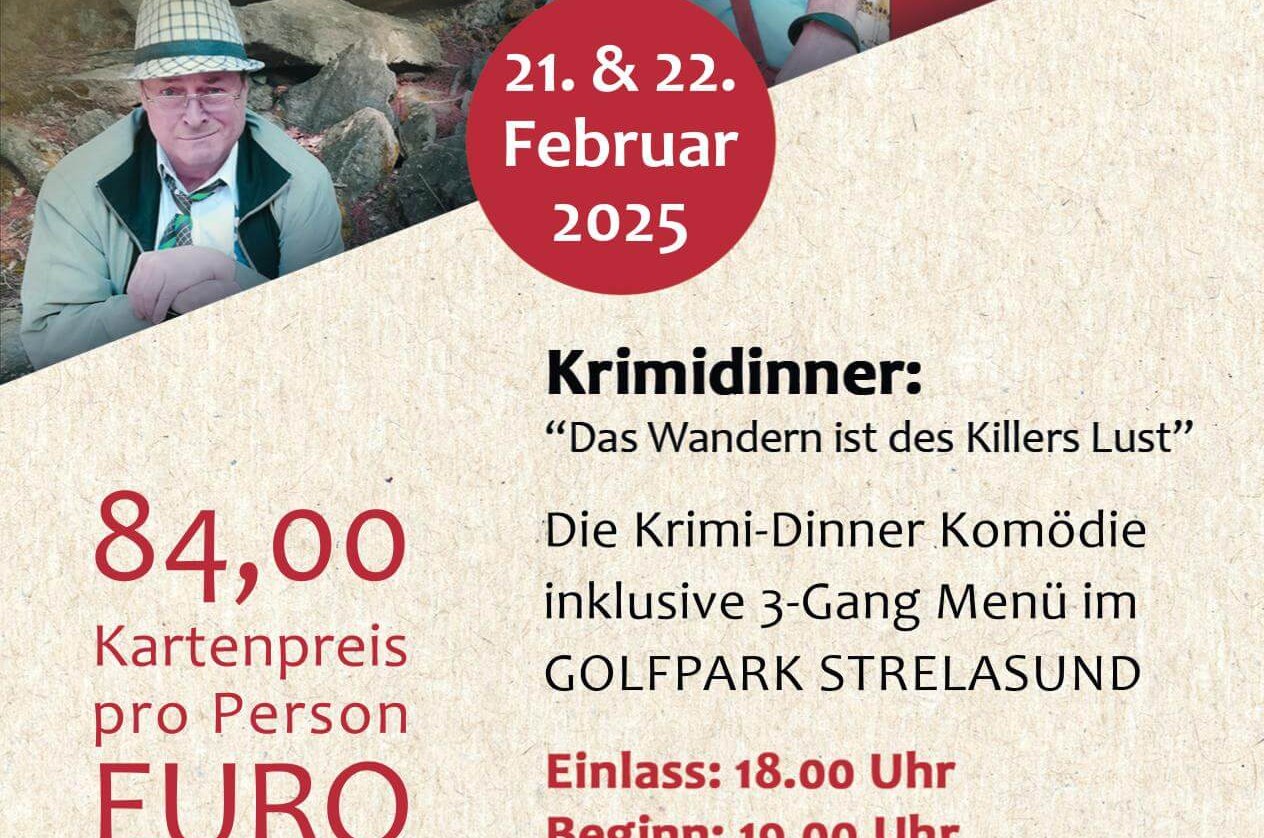 Flyer_crime_dinner_2025(1), © Golfpark Strelasund