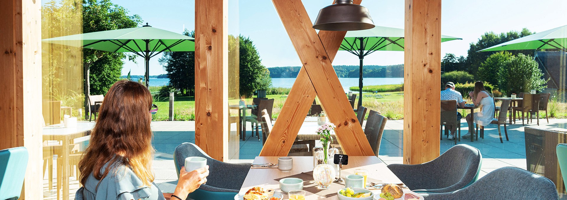 Seeblick Restaurant Bootshaus at BEECH Resort Plauer See, © BEECH Resort Plauer See