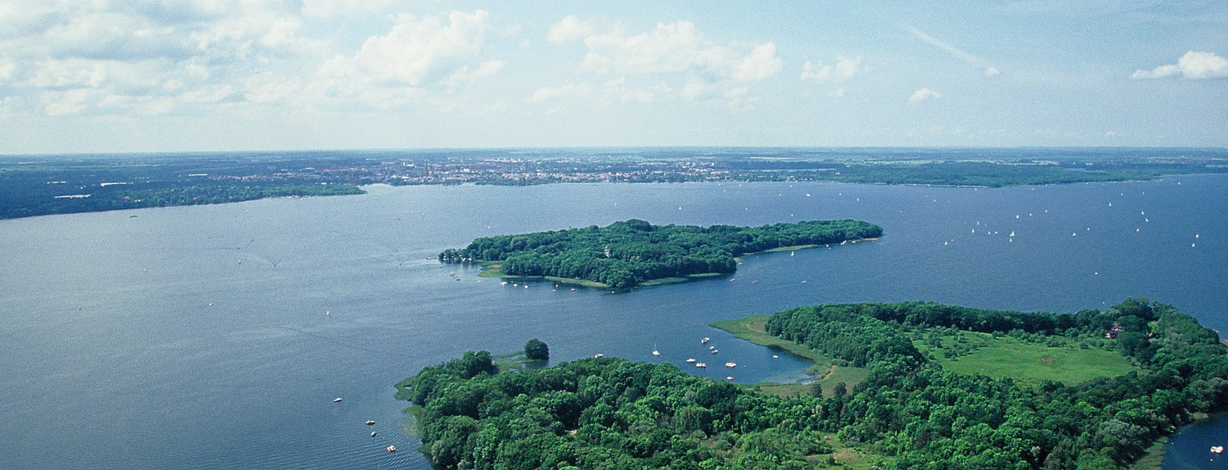 Kaninchenwerder Island - Aerial view, © Stadtmarketing Gesellschaft Schwerin