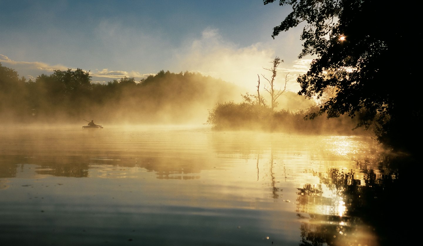 Mysterious fog in the morning over the Peene, © TMV/Grundner