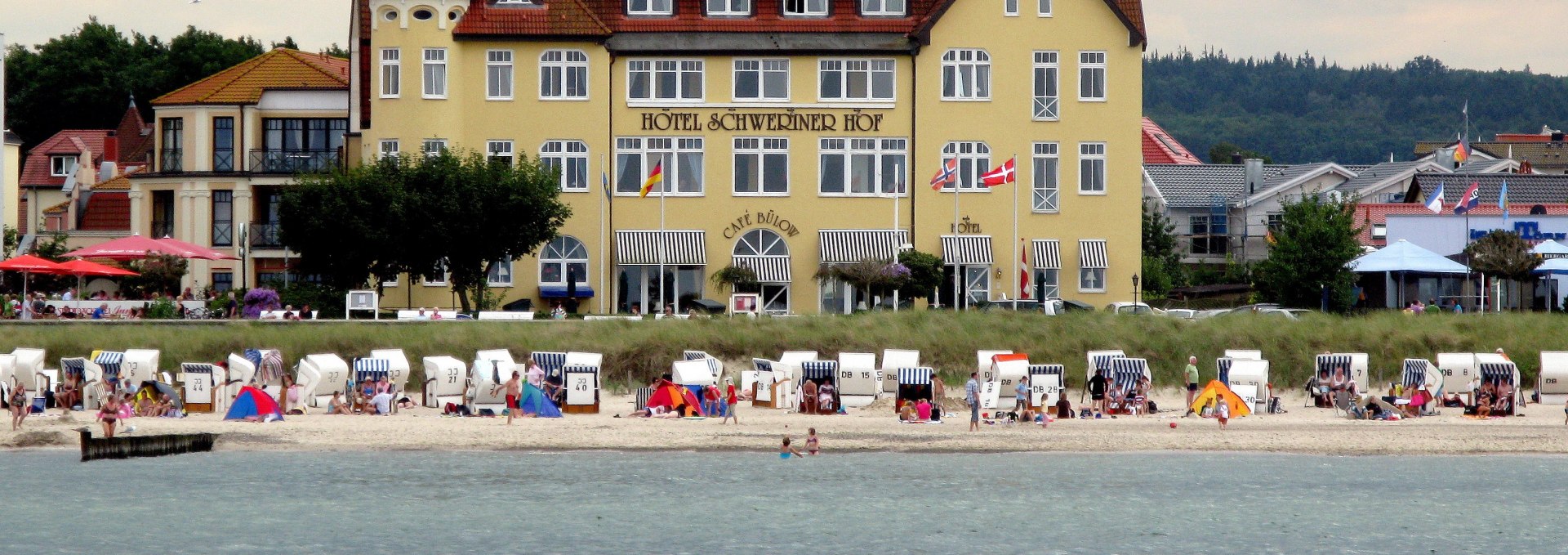 Hotel Schweriner Hof from the sea, © Stefan Bodin