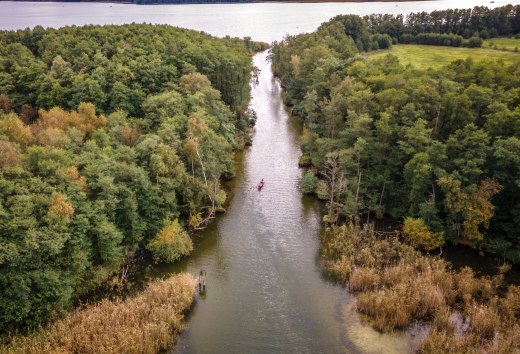 A canoe trip between Jabelscher Lake and Kölpin Lake, © TMV/Witzel