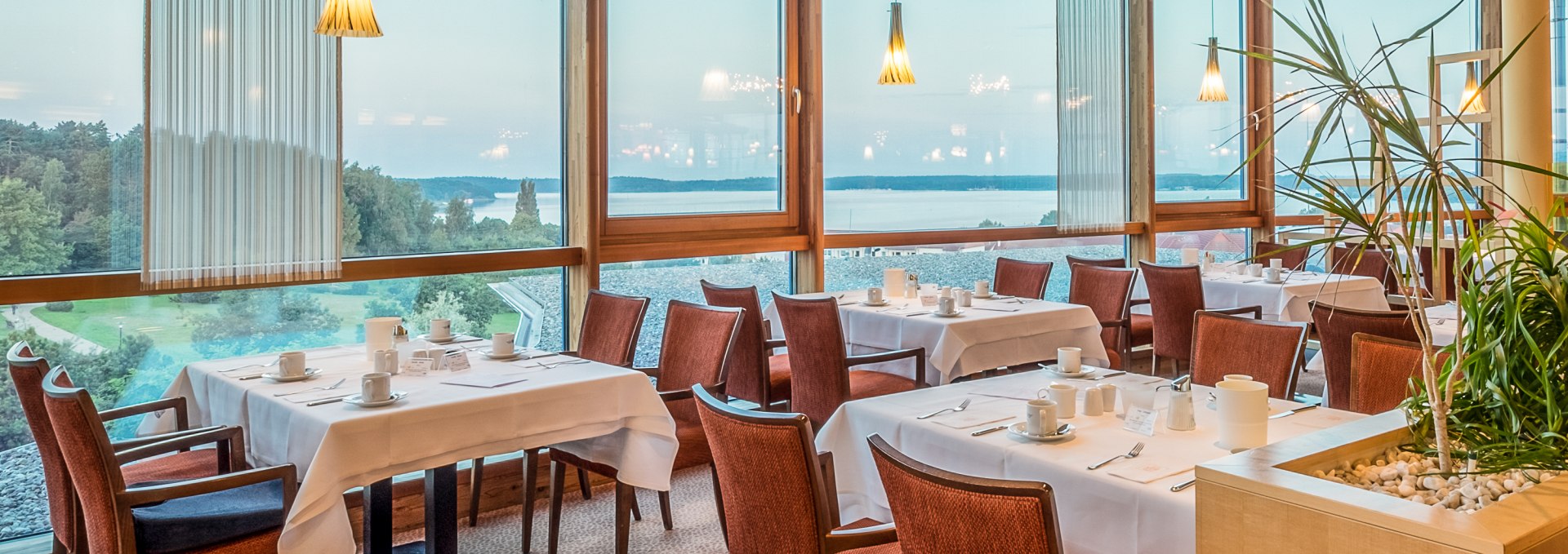 Panorama restaurant with a view of the Müritz, © Kurzentrum Waren (Müritz)