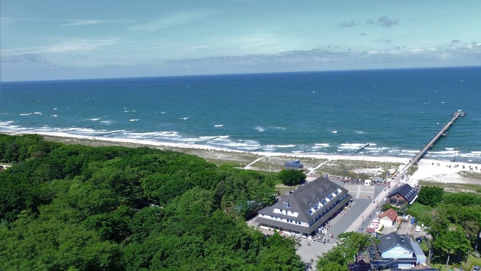 Bird's eye view of the Strandhotel Ostseewoge, © Strandhotel Ostseewoge