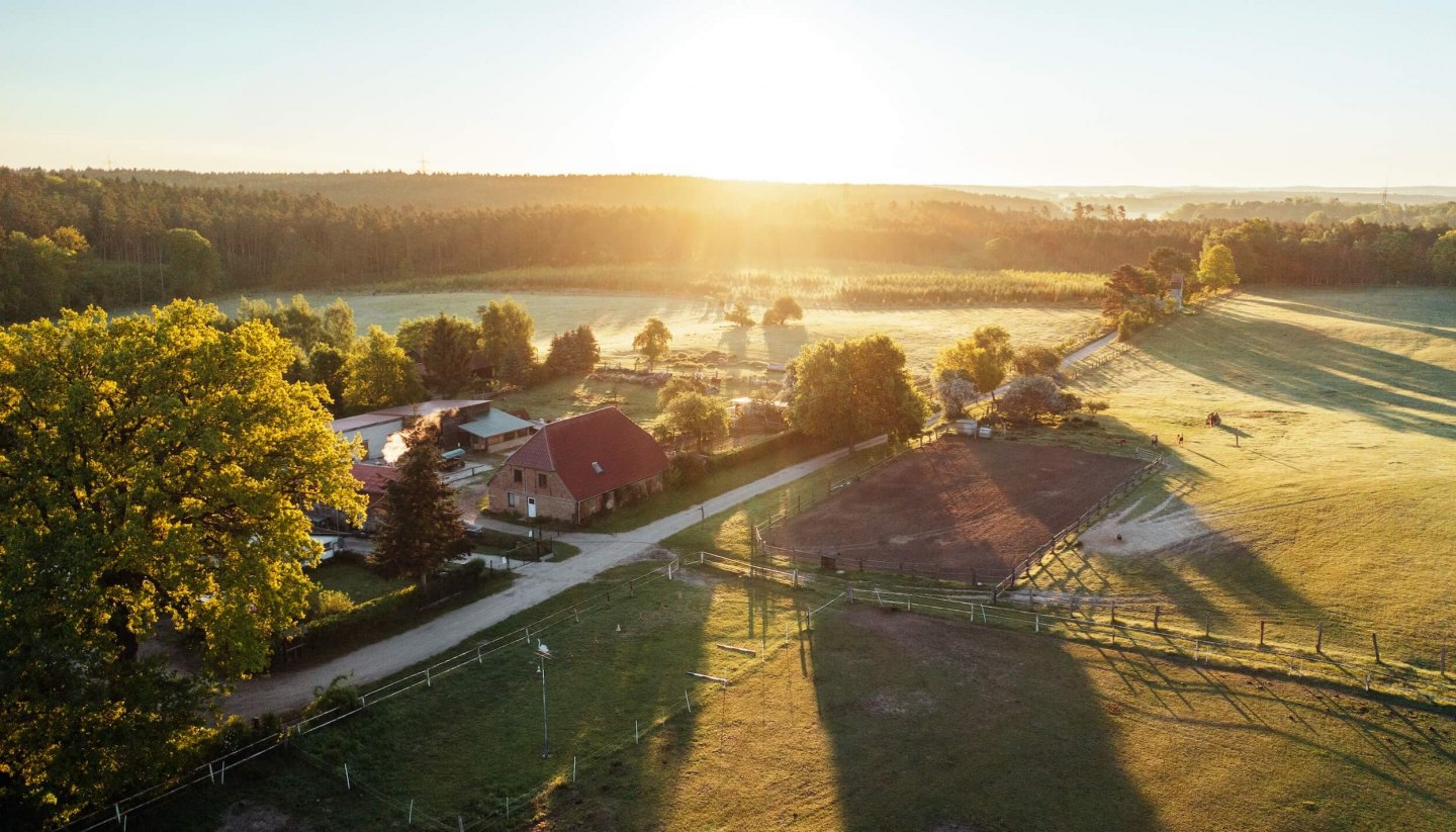 The Bruchmühle farm in the Mecklenburg Lake District