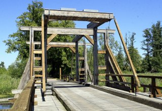 Wooden bascule bridge, © Sabrina Wittkopf-Schade