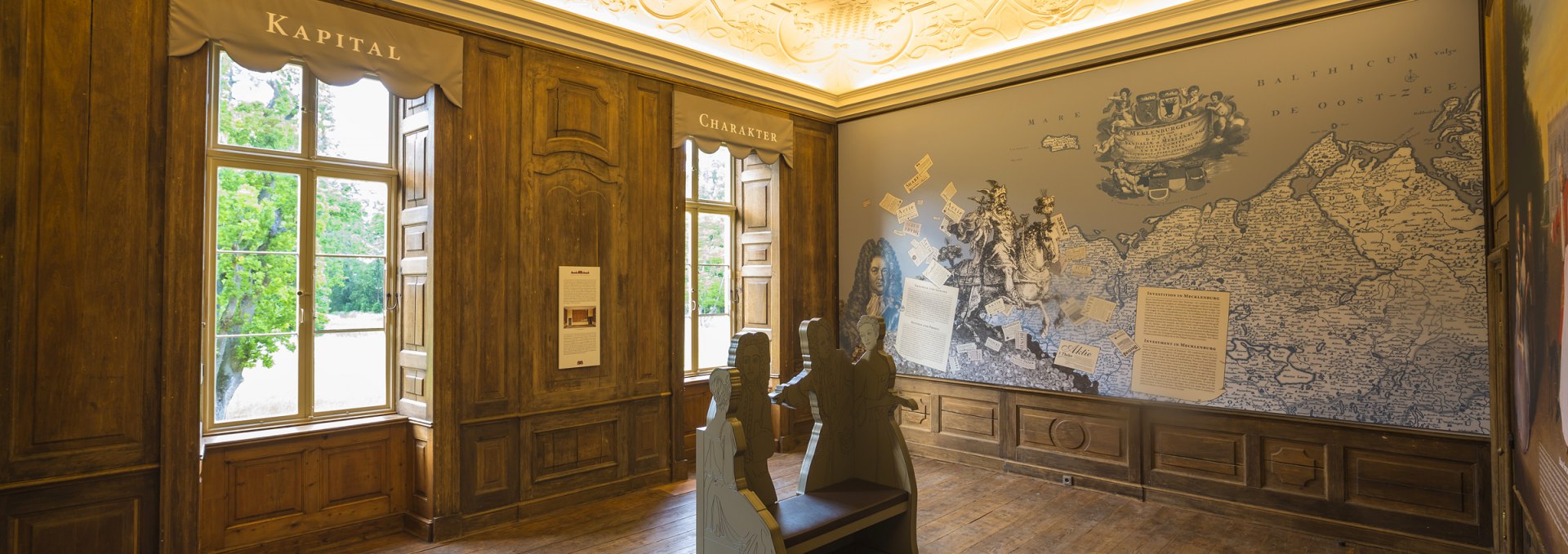 Exhibition room at Bothmer Castle Museum, © SSGK MV / Timm Allrich