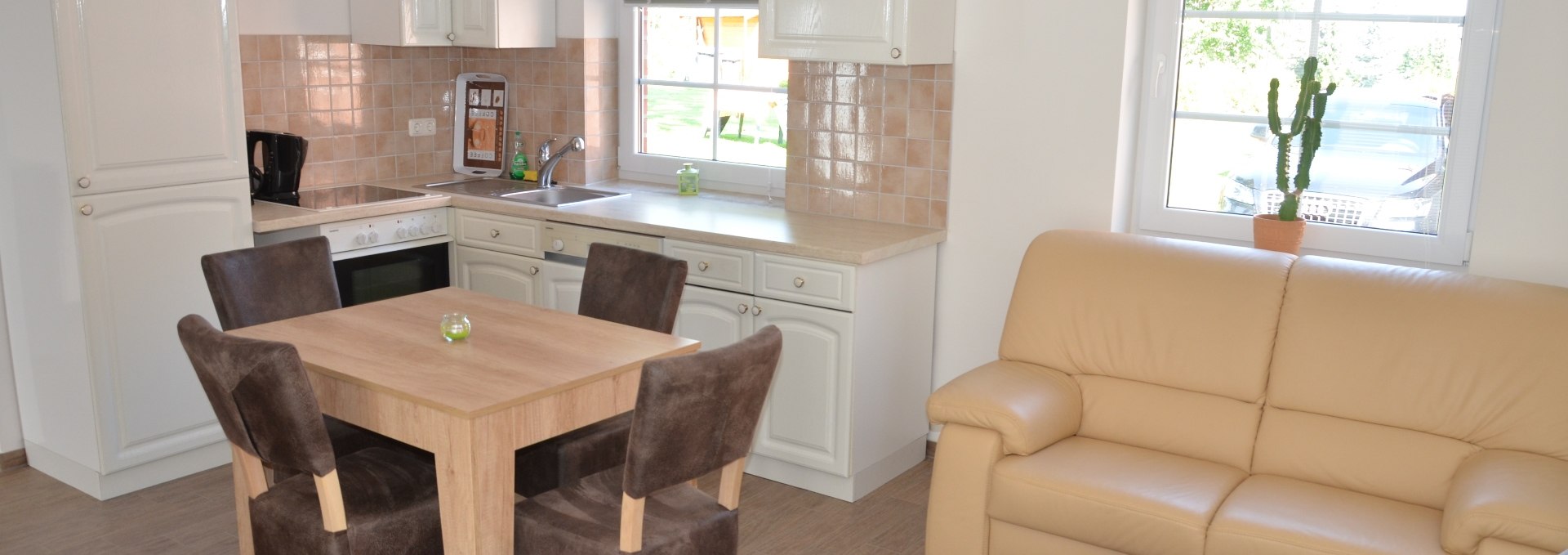 View into a living room of the new cottage, © Falkenberg