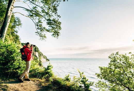 Breathtaking view of the Baltic Sea from the chalk coast in Jasmund National Park on the island of Rügen, © TMV/Roth