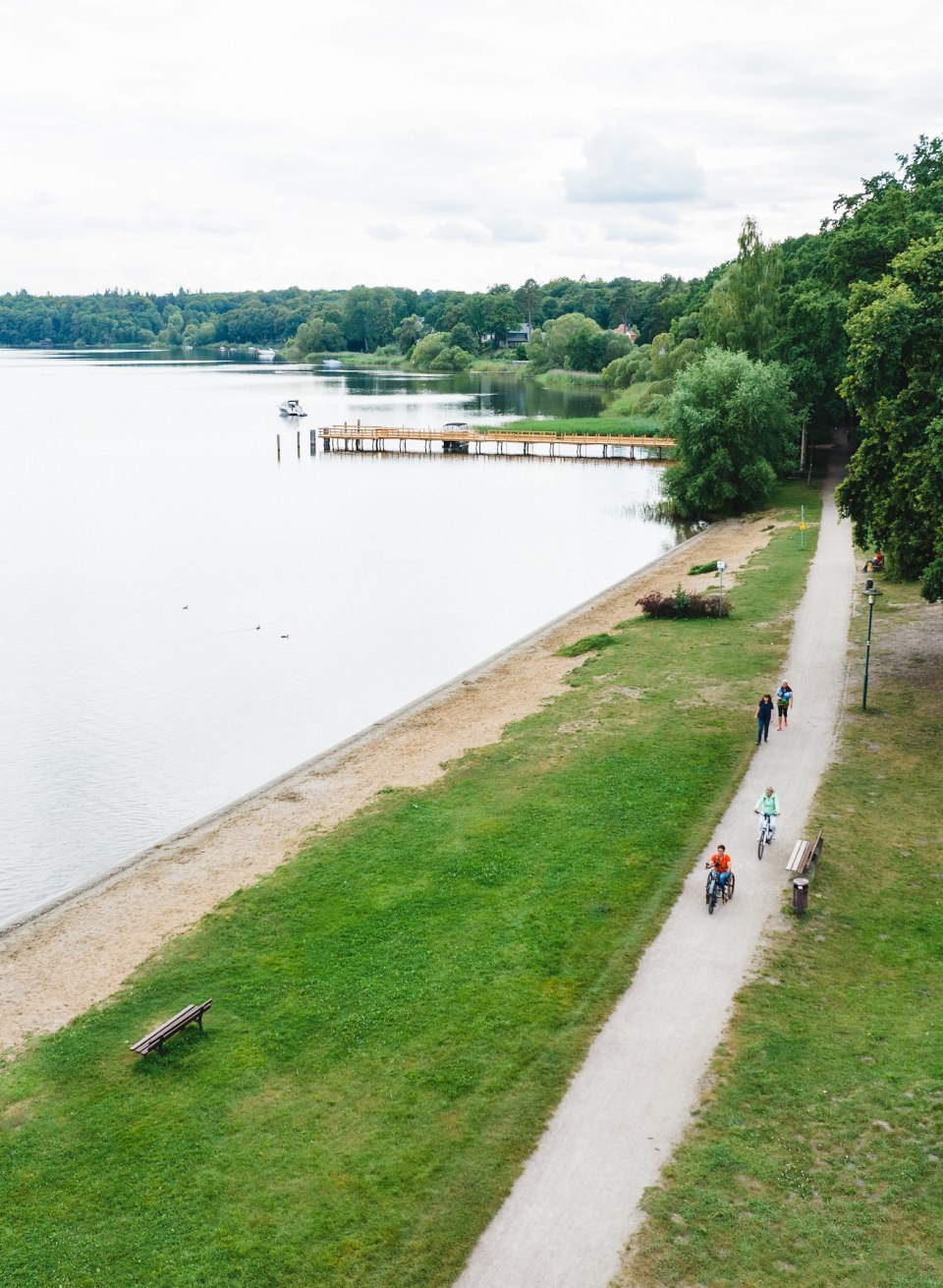 Lake Plau is also an excellent place to explore by bike., © TMV/Gross