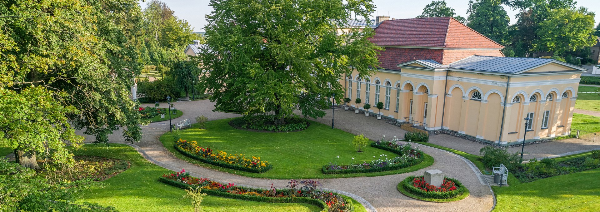 Palace garden with orangery in Neustrelitz, © SSGK MV / Funkhaus Creative