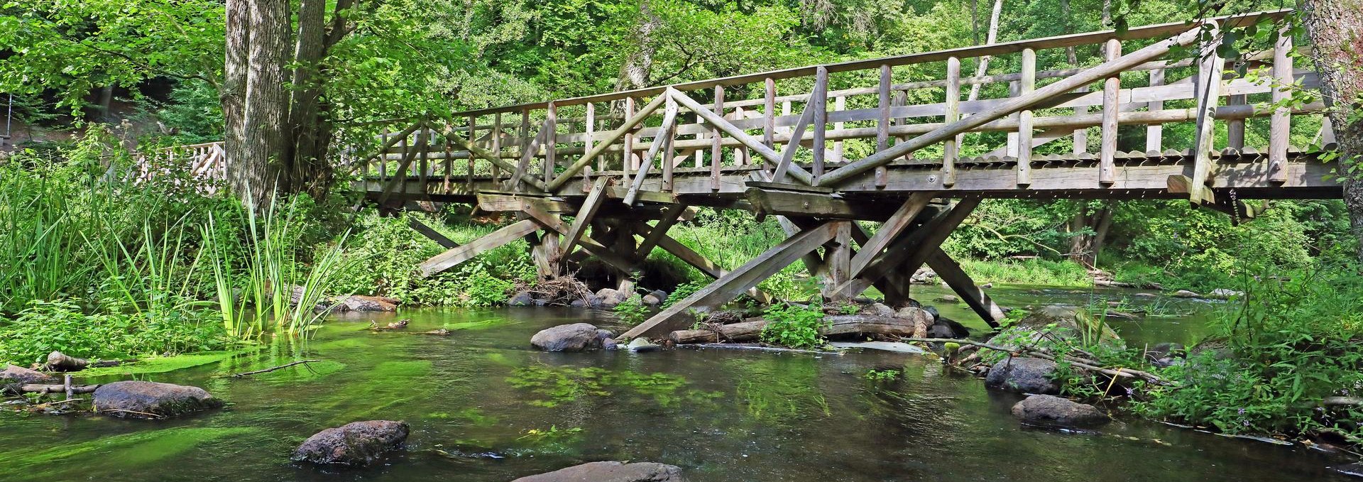 Warnow wooden bridge near Groß Görnow, © TMV/Gohlke