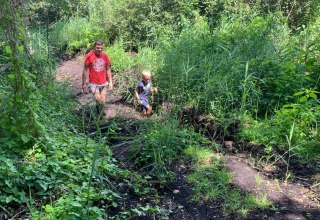 Family on the barefoot path in Plau am See, © Kletterpark Plau am See