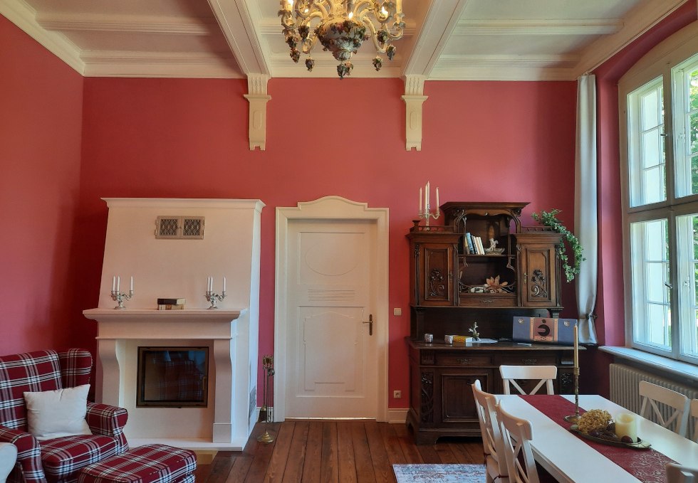 Living room of the apartment Kamin-Stuuv, © Familie Burmester