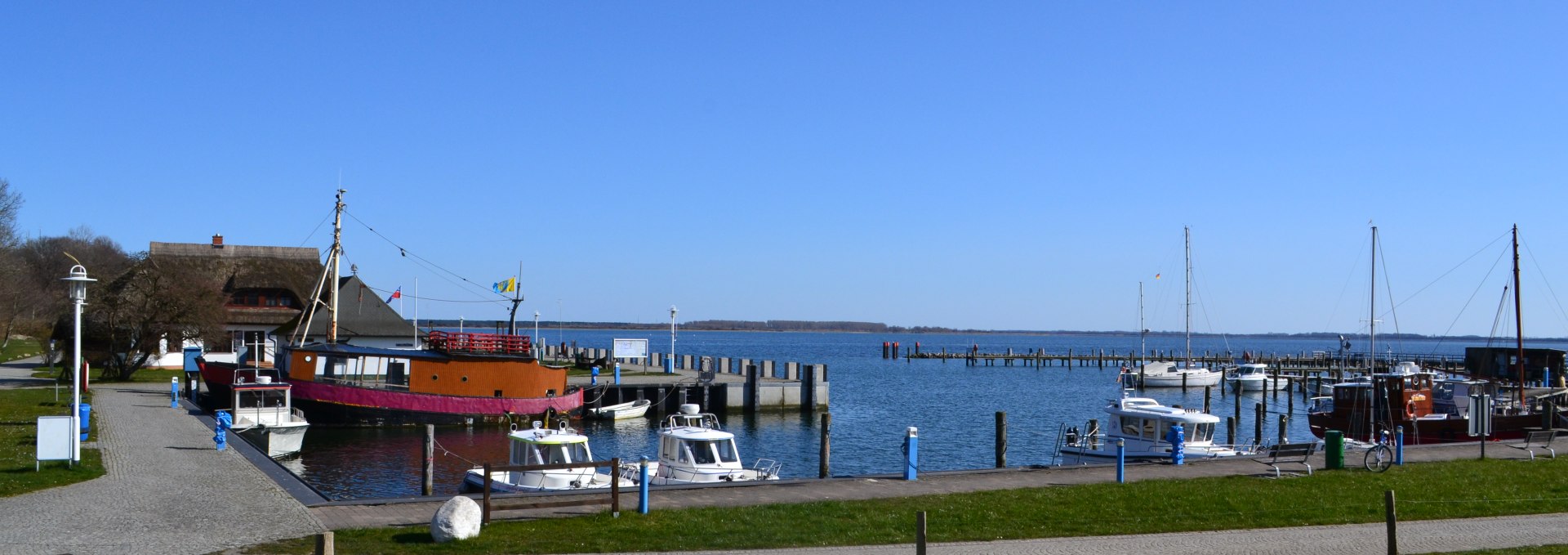 Port Monastery March 2020, © Hiddenseer Hafen- und Kurbetrieb