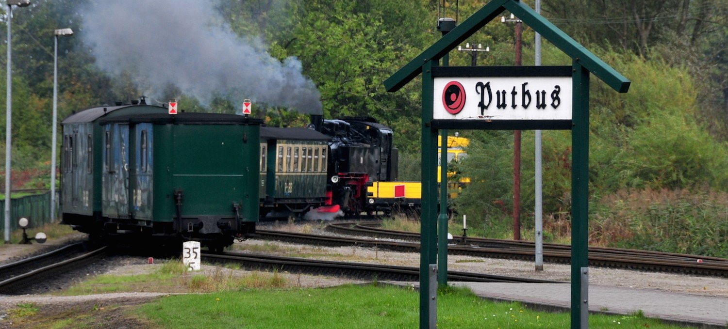 Rasender Roland at the station in Putbus on Rügen, © Tourismuszentrale Rügen