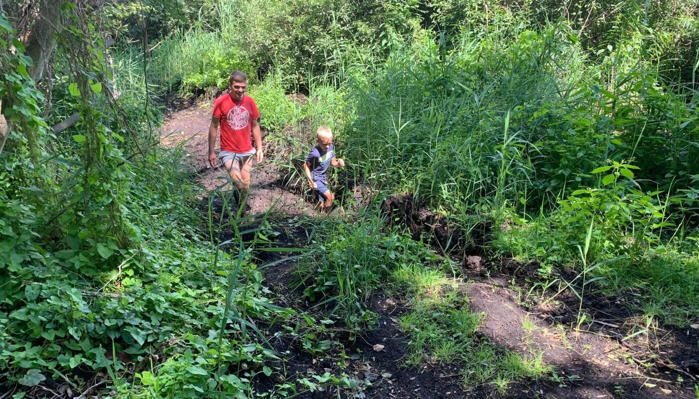 Family on the barefoot path in Plau am See, © Kletterpark Plau am See