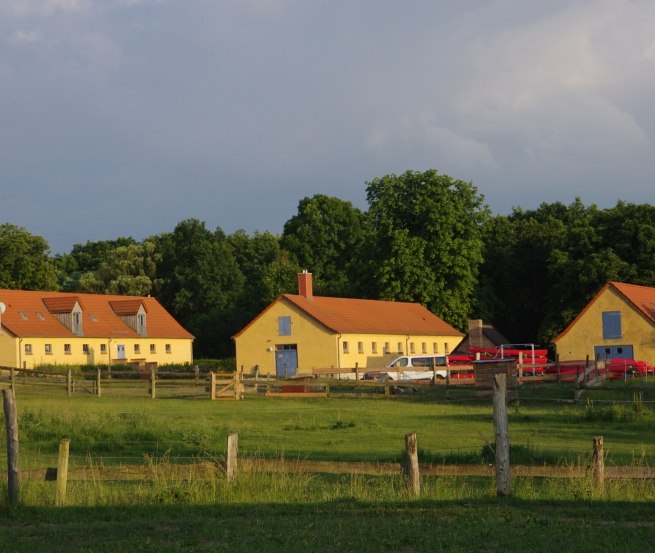 View of the nature village Eickhof, in the middle of Sternberger Seenland, © Naturdorf Eickhof/ Abeln