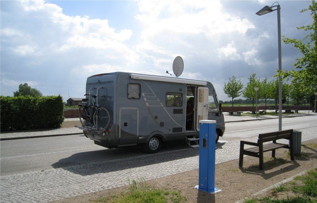 Motorhome parking at the harbor in Boizenburg / Elbe, © Stadt Boizenburg