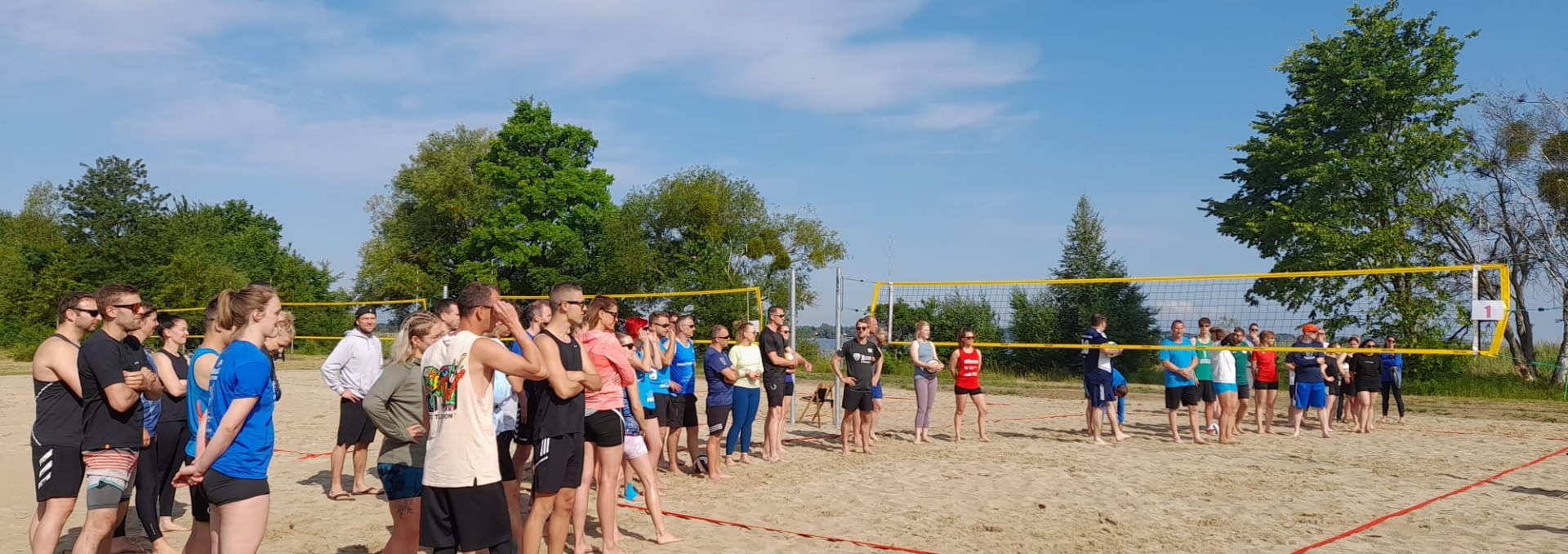 Beach volleyball courts at the "Mili" lido - 1st midsummer beach party, © TDG Rechlin mbH