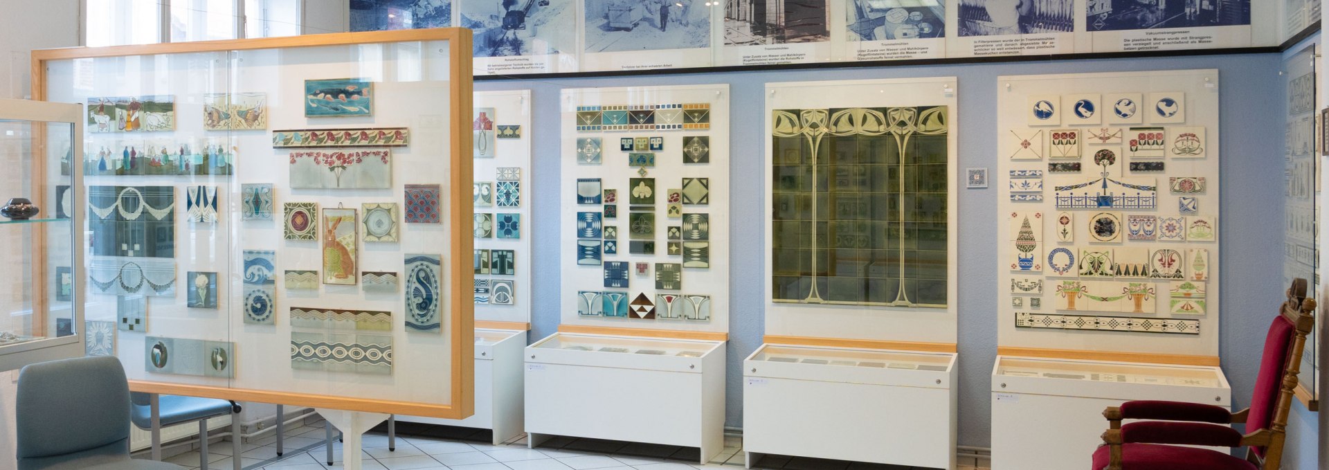 Over 2000 historic tiles dating from around 1880 to 1925 are exhibited on 500 square meters., © Stadtinformation Boizenburg Elbe