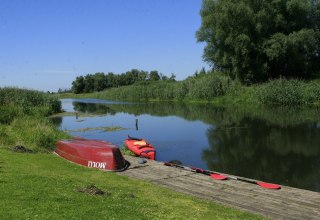 View of the jetty at the Tribsees waterway rest area, © Sabrina Wittkopf-Schade