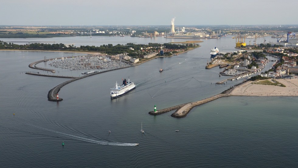 Aerial view of Warnemünde pier, © TZRW - Reimer Wulf