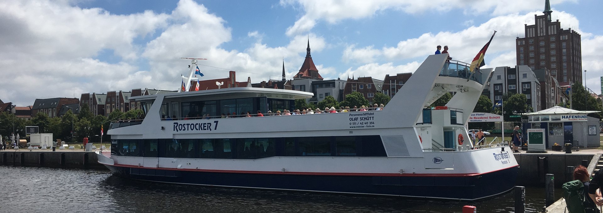 The flagship "Rostocker 7" in Rostock's city harbor., © Rostocker Flotte/Olaf Schütt