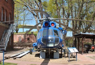 An original naval helicopter in the Dänholm Naval Museum, branch of the STRALSUND MUSEUM, © STRALSUND MUSEUM