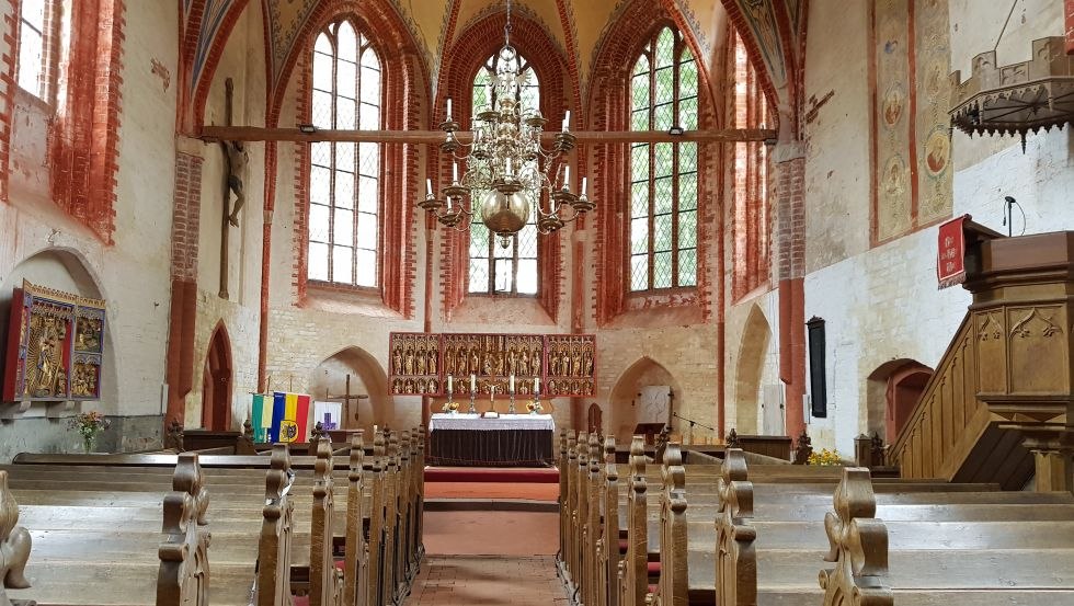 View of the altar of the island church of Poel, © VMO, R. Kral