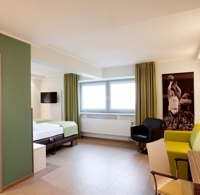 Accessible room in Hotel Sportforum, © Hotel Sportforum