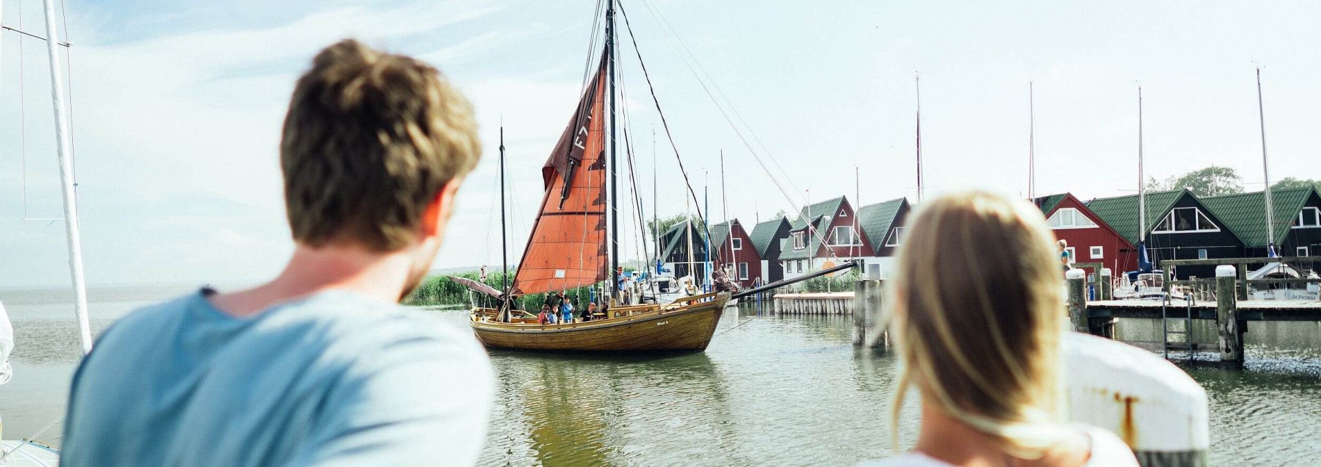 Stopover in the harbor of the Baltic resort of Ahrenshoop, © TMV/Gänsicke