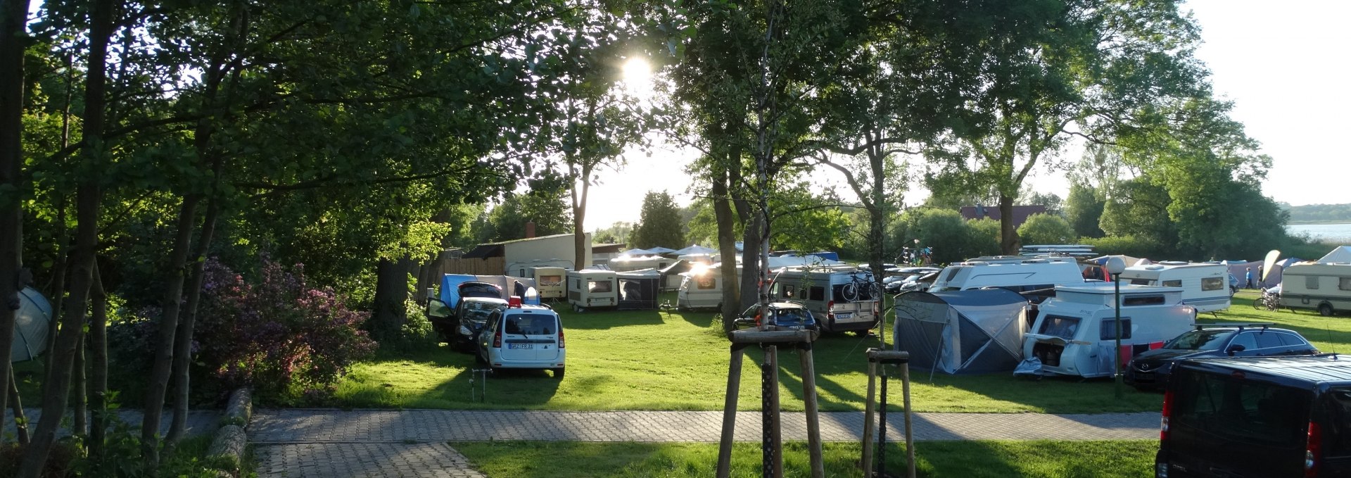 Sunrise over the campsite, © Campingparadies Dahmen