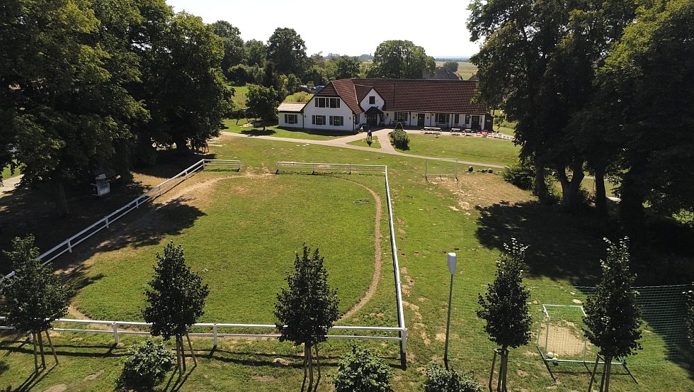 Riding arena inc. Football field and children's hotel, © Alte Schule Barlin