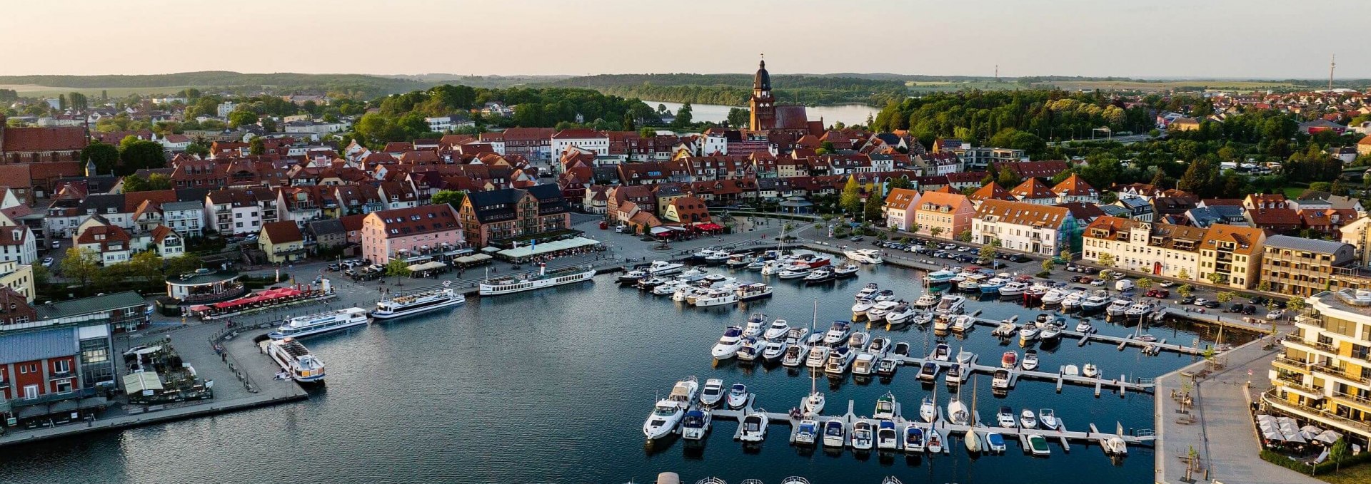 A view of the harbor of Waren an der Müritz, © TMV/Gänsicke