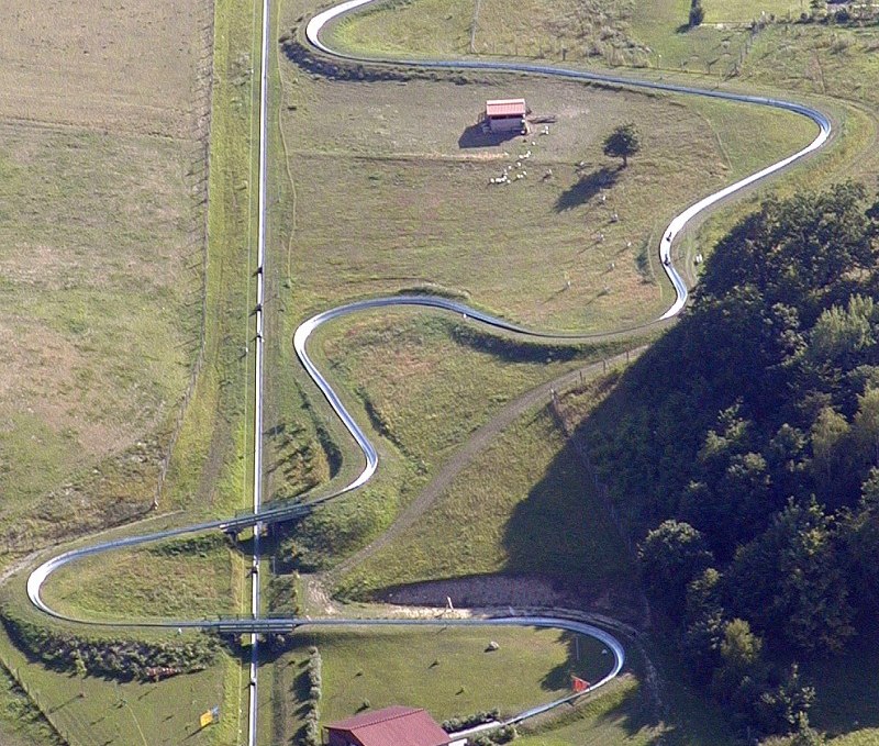 Summer toboggan run Burg Stargard