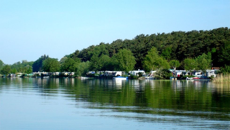 Island camping Werder lake view, © Michael Hecht