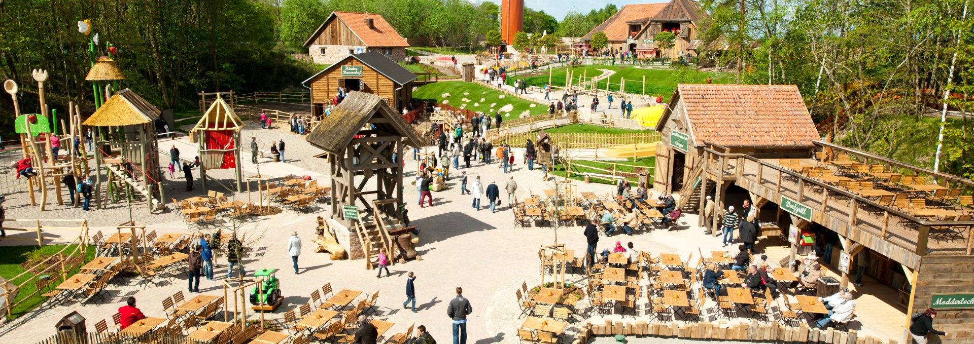 A view over the large adventure village on Rügen, © Karls Erlebnis-Dorf