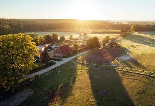 The Bruchmühle farm in the Mecklenburg Lake District