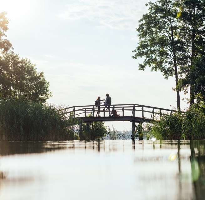 Hiking in the Schaalsee Biosphere Reserve at sunrise, © TMV/Gänsicke