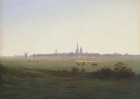 © Caspar David Friedrich, Wiesen bei Greifswald, 1821/22 © Hamburger Kunsthalle/ bpk, Foto: Elke Walford