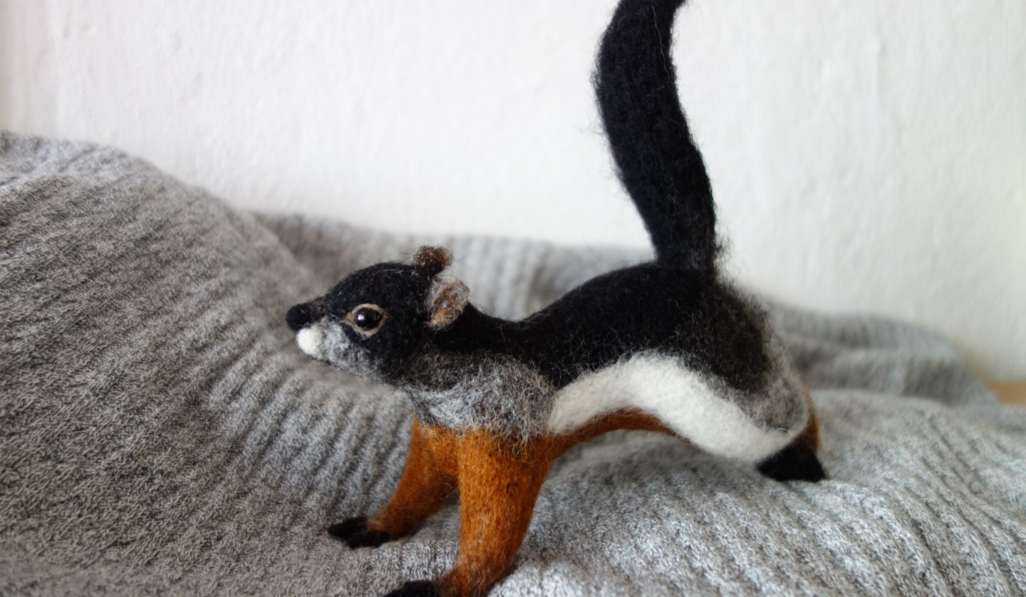 felt_beautiful_squirrel, © Sachiko Zimmermann-Tajima