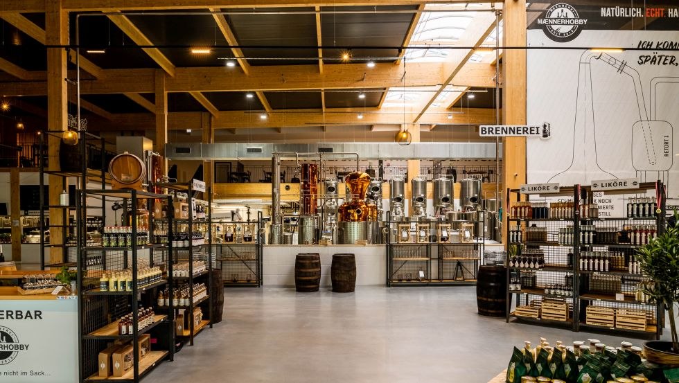 Our store in the largest experience distillery & brewery in Germany, © Erste MÆNNERHOBBY GmbH