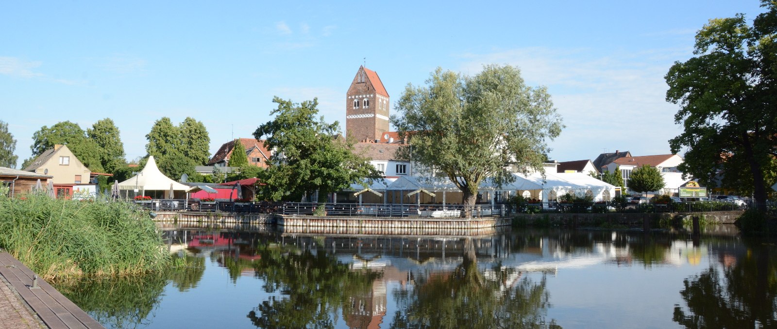 Water hiking rest area at the fishing dam Parchim, © Tourismusverband Mecklenburg-Schwerin