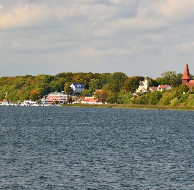 View of Altefähr with St. Nikolai church, © Tourismuszentrale Rügen