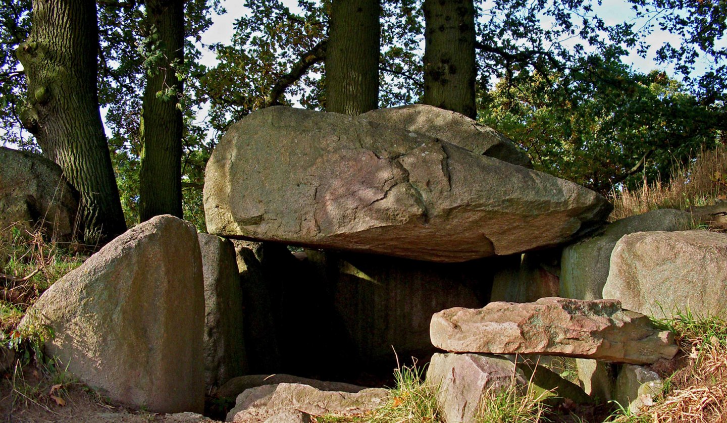 Impressive megalithic necropolis near Lancken-Granitz, © Archäo Tour Rügen